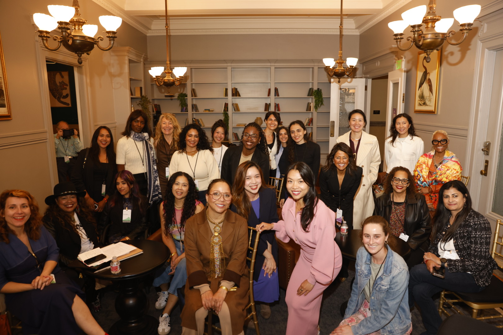 Women in AI members gathered together